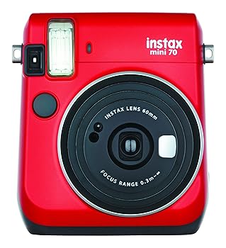 【中古】富士フイルム(FUJIFILM) インスタント写真機 チェキ instax mini 70 赤いこと INS MINI 70N RED