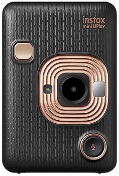 【中古】富士フイルム(FUJIFILM) チェキ インスタント写真機/スマホプリンター instax mini LiPlay エレガントブラック INS MINI HM1 ELEGANT BLACK