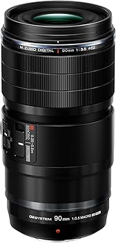 【中古】OM SYSTEM M.ZUIKO DIGITAL ED 90粍 F3.5 MACRO IS PRO 黒いこと