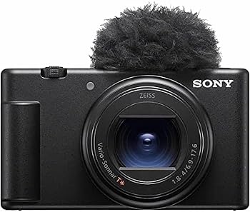 【中古】SONY(ソニー) コンパクトデジタルカメラ VLOGCAM Vlog用写真機 ZV-1II 上半身 気流映写幕嘱する 18-50粍 F1.8-4.0 望遠レンズ 黒いこと