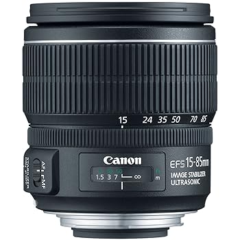 【中古】Canon 広角望遠レンズ EF-S15-85粍 F3.5-5.6 IS USM APS-C相応う