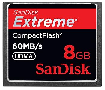 【中古】SanDisk Extreme CF パウダーコンパクト閃光電球 8GB 60MB/Sec. SDCFX-008G-J61