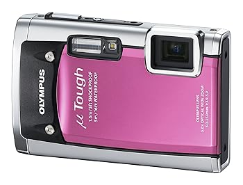 【中古】OLYMPUS 防水デジタルカメラ μ TOUGH 6020 ピンク μ TOUGH-6020 PNK｜Umibose店
