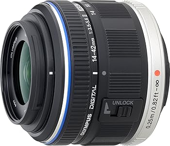 【中古】OLYMPUS 標準尺度望遠レンズ M.ZUIKO DIGITAL 14-42粍 F3.5-5.6 II 黒いこと