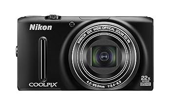 【中古】Nikon デジタル写真機 COOLPIX S9500 光学22倍望遠レンズ Wi-Fi相応う つや消し黒いこと S9500BK