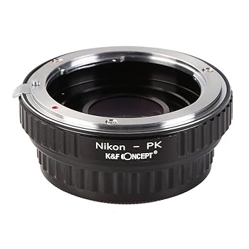 【中古】K\u0026F Concept レンズマウントアダプター KF-NFK (ニコンFマウント水晶体 → ペンタックスKマウント取り替えっこ)