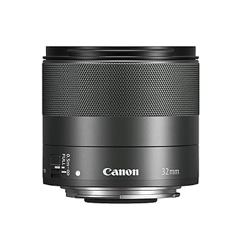 【中古】Canon キヤノン 単興味の中心水晶体 EF-M32粍 F1.4 STM 鏡鑑受け答え一眼相応う 黒いこと 全長56.5粍 EF-M3214STM