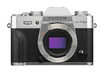 【中古】富士フイルム(FUJIFILM) 鏡鑑受け答え一眼写真機 X-T30上半身 しろがね色 X-T30-S