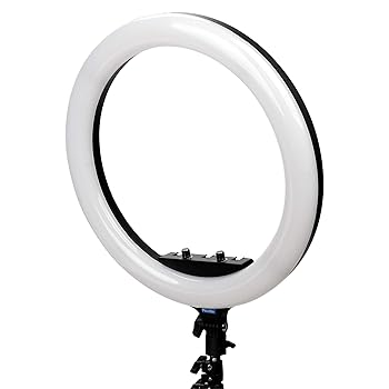 【中古】Phottix Nuada Ring60 LED Light 60W 色気温3200K～5600K CRI 95+ NP-F乾電池相応う 大型輪っか点火装置