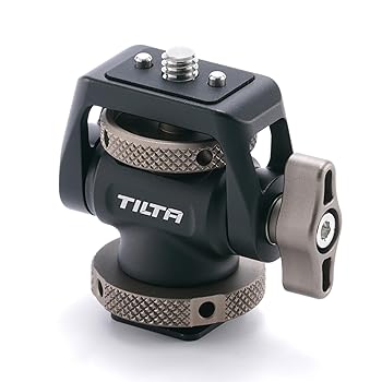 【中古】TILTA カメラモニターマウントブラケット 1/4\"-20、冷ややかさシュー（牡）付き、360°スイベル、175°チルト合わせる能力のある管する保持者、最大限度可"