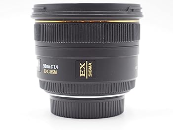 【中古】SIGMA 単興味の中心標準尺度水晶体 50粍 F1.4 EX DG HSM ニコン用 フルサイズ相応う 310554