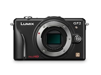 【中古】パナソニック デジタル一眼写真機 GF2 上半身 フルハイビジョンムービー一眼 肝ったま黒いこと DMC-GF2 -K