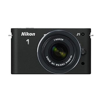 【中古】Nikon 鏡鑑受け答え一眼写真機 Nikon 1 (ニコン壱) J1 (ジェイワン) 上半身 黒いこと N1 J1 BK