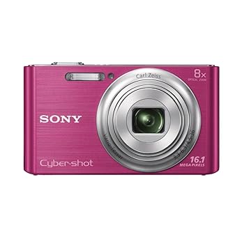 【中古】SONY デジタル写真機 Cyber-shot W730 1610万絵素 光学8倍 サクラ色 DSC-W730-P