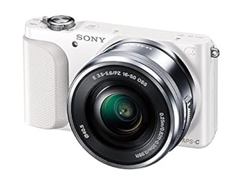 【中古】SONY ミラーレス一眼 NEX-3N パワーズームレンズキット E PZ 16-50mm F3.5-5.6 OSS付属 ホワイト NEX-3NL W|Umibose店