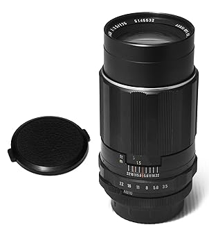 【中古】PENTAX Super Takumar 135粍 F3.5 F/3.5 M42 螺子釘マウントMF水晶体(S/N:3940660)#55858。