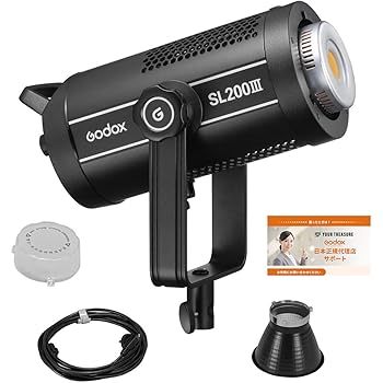 【中古】[国内置き目代わりになる店] Godox SL200iii 95600lux 揺るぎ無い光LED点火装置 映像媒体点火装置 Bowensマウント 5600±200K 日本語言いあらわす書/差し交わす付/仕掛ける品 (SL200ii