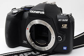 【中古】OLYMPUS デジタル一眼二眼レフ写真機 E-520 上半身 E-520