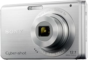 【中古】SONY デジタル写真機 Cyber-Shot(サイバーショット) W190 (1210万絵素/光学x3/デジタルx6/しろがね色) DSC-W190/S