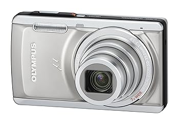 【中古】OLYMPUS デジタル写真機 μ-7040 チタニウムしろがね色 μ-7040 SLV