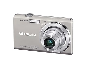 【中古】CASIO デジタル写真機 EXILIM 1410万絵素 5倍 しろがね色 EX-ZS10SR