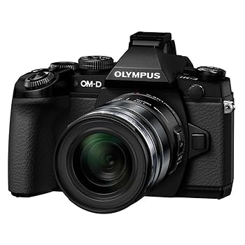 【中古】OLYMPUS 銀鏡受け答え一眼 OM-D E-M1 12-50粍 EZ 水晶体一揃いの道具 黒いこと 防塵 防滴 OM-D E-M1 12-50粍 EZ LKIT BLK