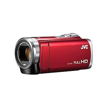 【中古】JVC Everio 8GB内蔵記憶装置 フルハイビジョンビデオカメラ GZ-E880 (赤いこと(R))