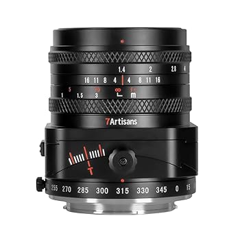 【中古】7artisans 七細工師 Tilt-Shift 50粍 F1.4 APS-C Eマウント ソニーE用 水晶体 単興味の中心 チルトレンズ ティルト\u0026うつり変わり (2年引き受ける付・国内置き目品)