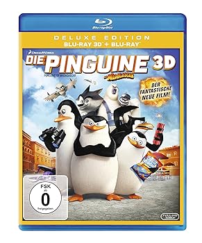 【中古】Die Pinguine aus Madagascar - Deluxe Edition (inkl. 2D-Version) [Blu-ray] [Import allemand]｜Umibose店