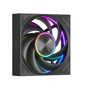 【中古】PCCOOLER F7 X120 PWM ARGB 120mm PCケースファン、静かな高風量冷却(ブラック)｜Umibose店