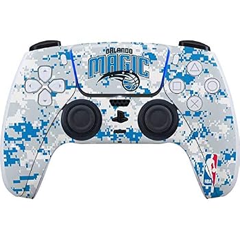 【中古】Skinit デカール ゲーム用スキン PS5コントローラー対応 - 公式ライセンスNBAオーランドマジックデジ迷彩デザイン｜Umibose店