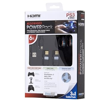 【中古】dreamGEAR 3 in 1 メディアパワーパック ブラック|Umibose店