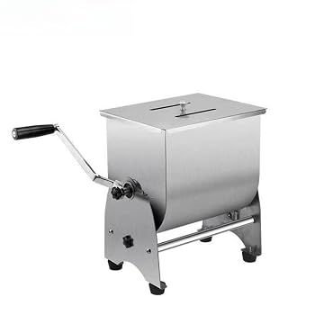 【中古】【jieseaban】304 ステンレス製手動ミートミキサー 操作簡単家庭業務両用 ひき肉練りソーセージ製造対応 耐久性高い手動肉混ぜ機 (49*31*46cm,1)|Umibose店