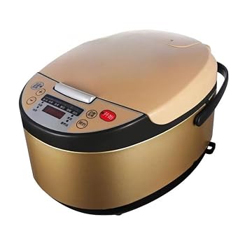 【中古】スマート炊飯器5L大容量多機能予約軽量持ち運びノンスティックライナーHOLONEST (ボール釜内胆（ゴールド）,5L)｜Umibose店