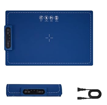 【中古】この電気加熱保温プレートは、コンパクトで持ち運びやすく、折りたたみ式、滑り止め加工、防水加工、お手入れ簡単、そして柔らかいシリコン製で｜Umibose店