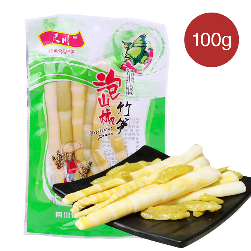 楽天市場】【送料無料】【日本初登場】四川 泡椒 竹笋 100g×6袋