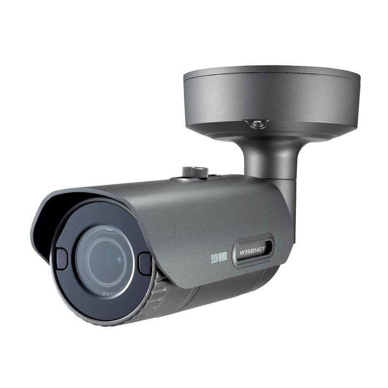 ワイズネット(Wisenet) 防犯写真機 ワイズネットP続きもの バレット型 4K H.265 NW IR 象牙色 PNO-9080R