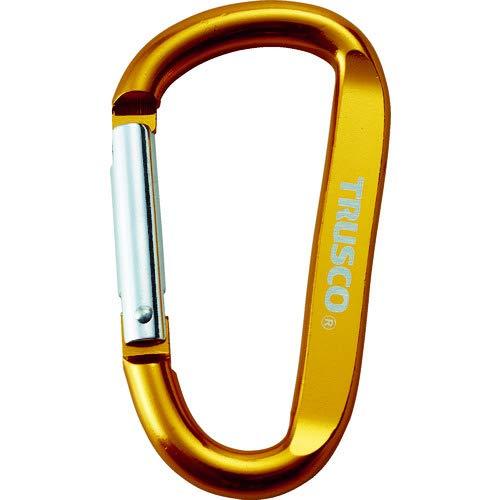 TRUSCO カラビナ線径8mmX80mmD型ゴールド × 100個 【ケース販売】 33,144円