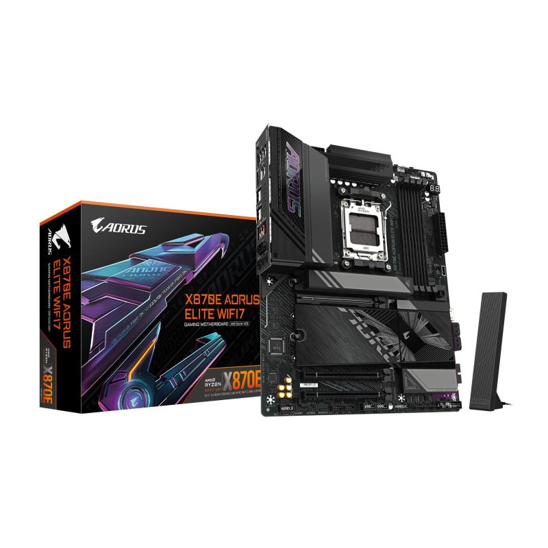 GIGABYTE X870E AORUS ELITE WIFI7 - AMD Ryzen 用 ATX スタンダード・ゲーミングマザーボード MB6572