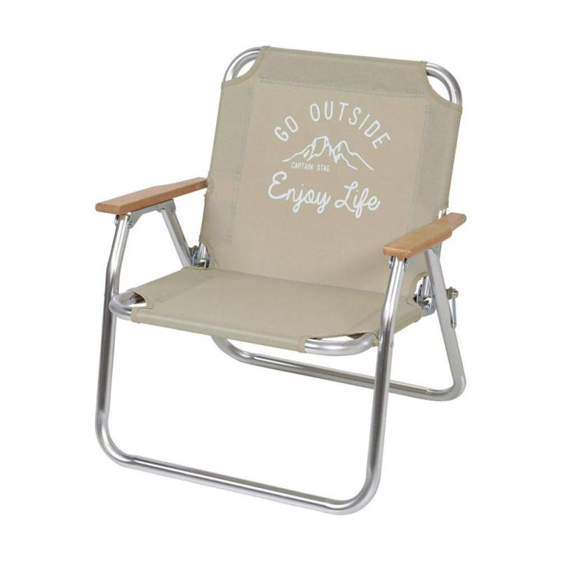 キャプテンスタッグ(CAPTAIN STAG) チェア ベンチ ロースタイル ソロベンチ モンテ UC-1678 クリーム 幅600&times;奥行560&times;高さ665mm｜海の風ストア