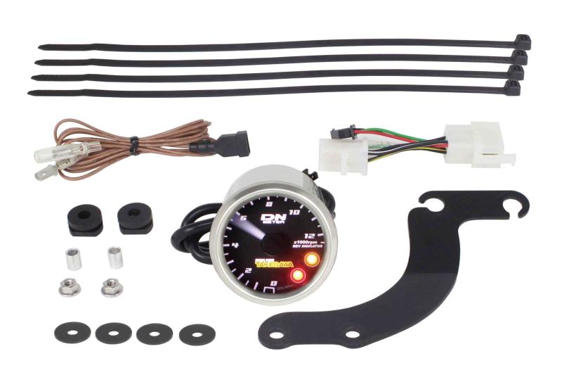 スペシャルパーツ武川 φ48スモールDNタコメーター 12500rpm レブインジケーター付 モンキー125(JB02) 05-05-0080 ステンレス/ブラック｜海の風ストア