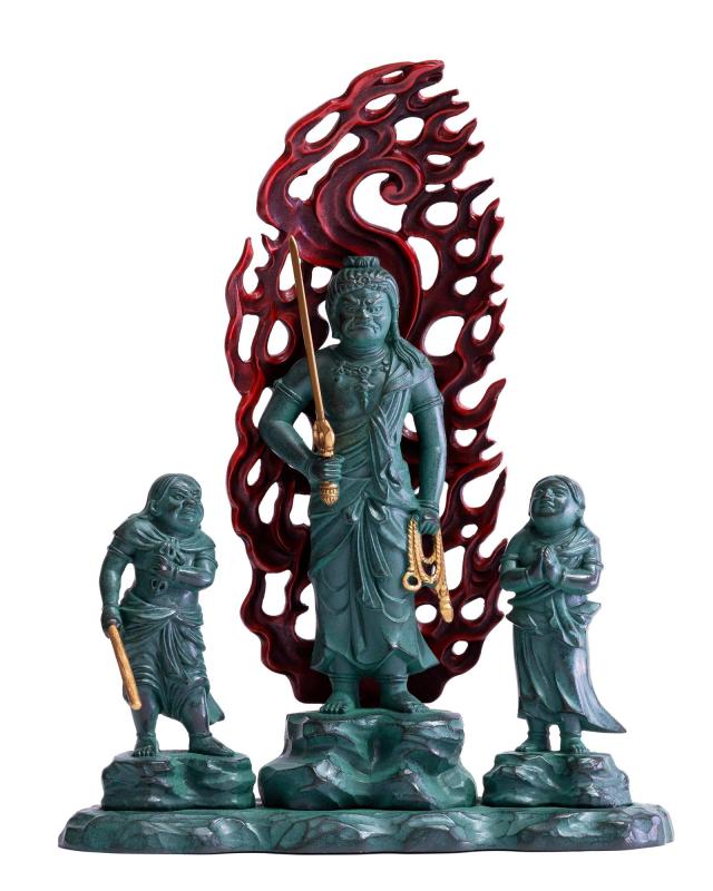 楽天市場】不動明王 酉年生れのお守本尊 銅製 金箔仕上 高さ