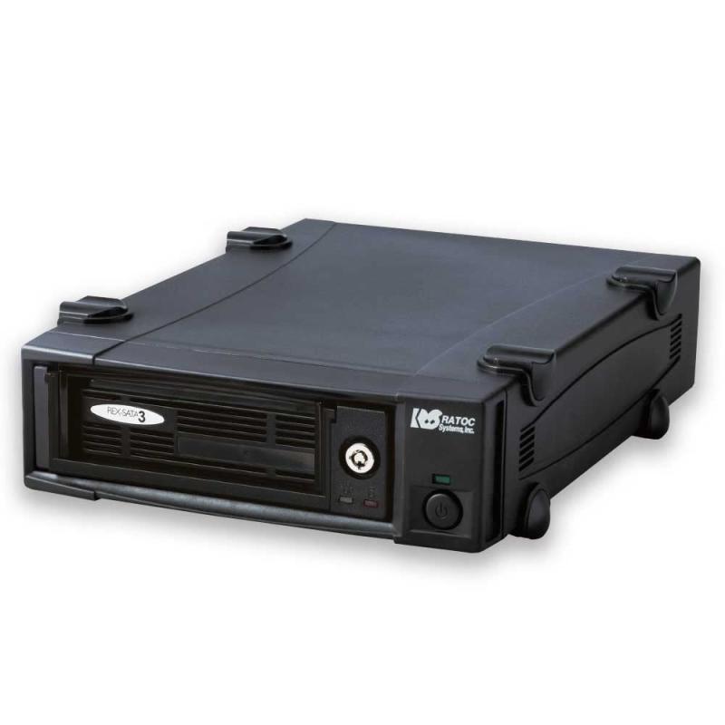 ラトックシステム USB3.0/eSATA リムーバブルケース (外付け1ベイ) SA3-DK1-EU3ZA 黒|海の風ストア