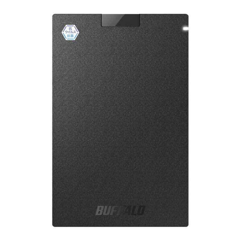 バッファロー SSD-PGVB2.0U3-B USB 3.2 (Gen 1) 対応 抗ウイルス・抗菌対応 SSD 2TB|海の風ストア