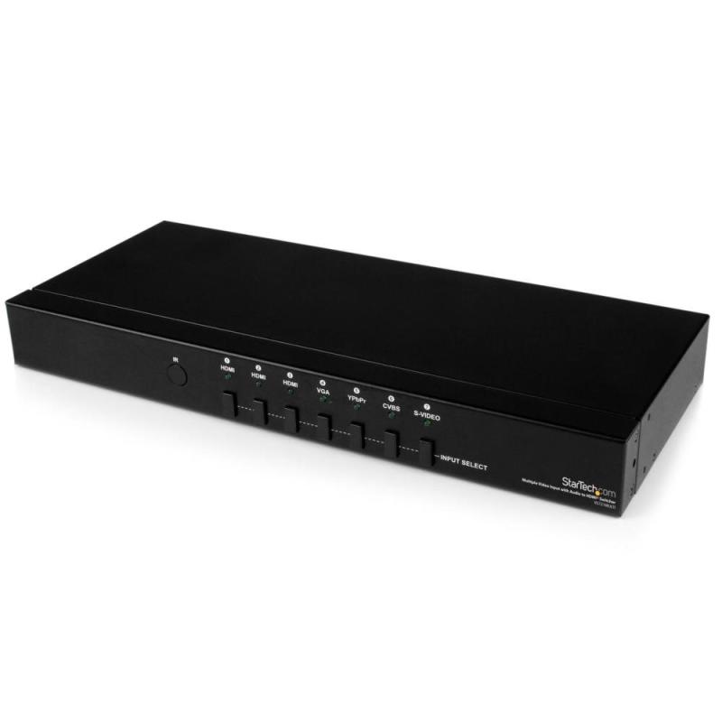 StarTech.com マルチ入力対応ビデオスケーラー(スキャンコンバータ) HDMI/VGA/コンポーネント/S端子/コンポジット入力 - HDMI出力 セレクター機能付き VS721MULTI|海の風ストア