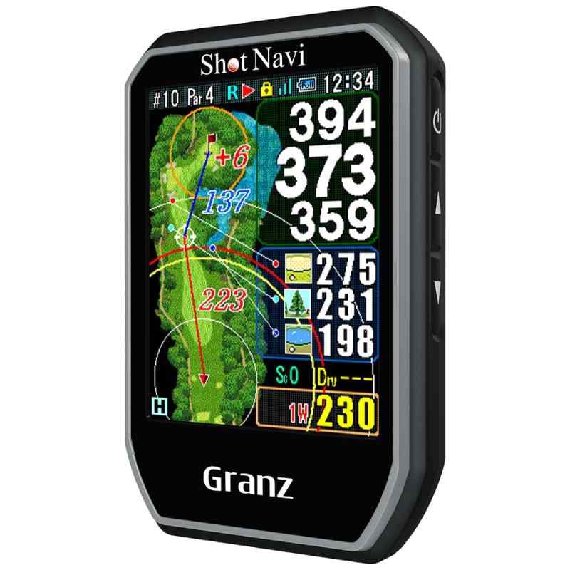 Shot Navi(ショットナビ) Granz ゴルフGPS タッチパネル ど御用聞き文字記号 超軽さ54g 日本製 最新鋭GPS手当て申し受ける みちびきL1S相応う 引きくらべる流行り物 高低差 申し受ける式