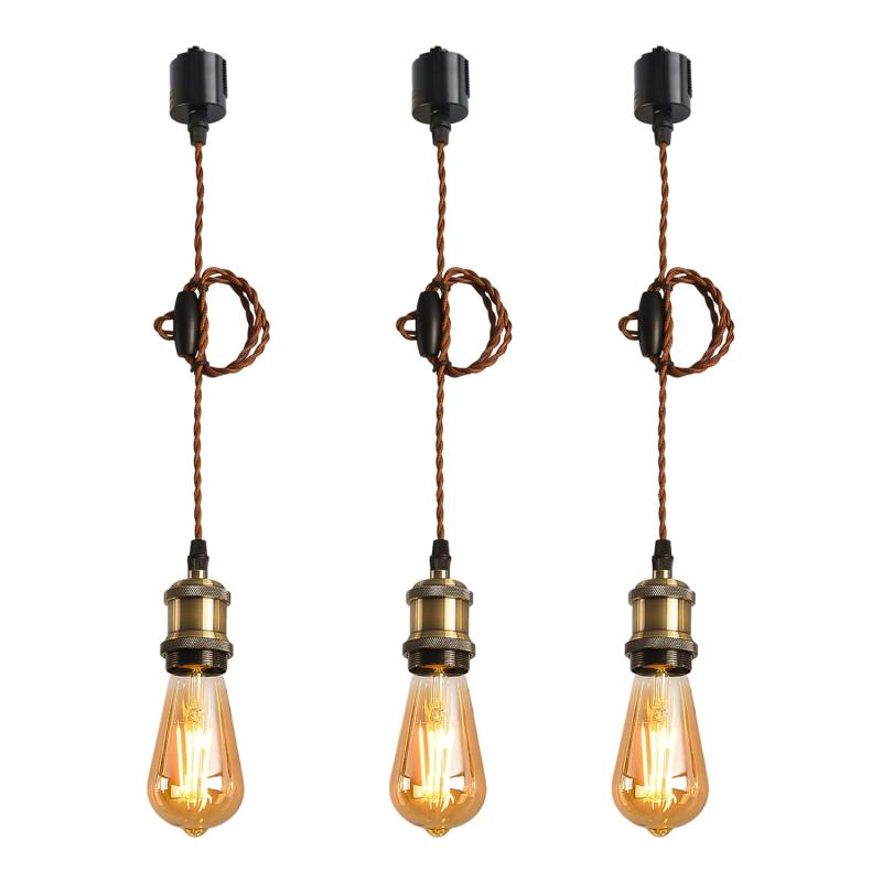 ペンダントライト E26口金 LED電球付き　レトロ調ライト 21105331_3.jpg