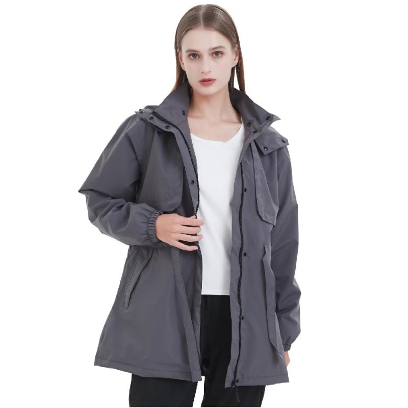 [TopKylin] レインコート ウインドブレーカー レディース レインウェア ゴルフ レインジャケット おしゃれ カッパ 雨具 レイングッズ 女性 アウトドア 防水 透湿 軽量 防風 通勤 通学 釣り 登山