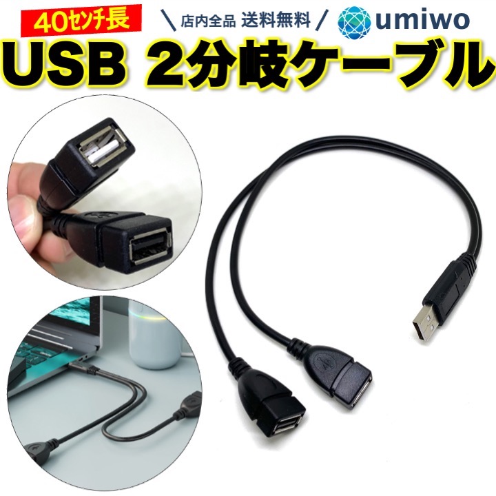 楽天市場】【送料無料】Access E Direct 【 30cm 】USB 3.0 二股