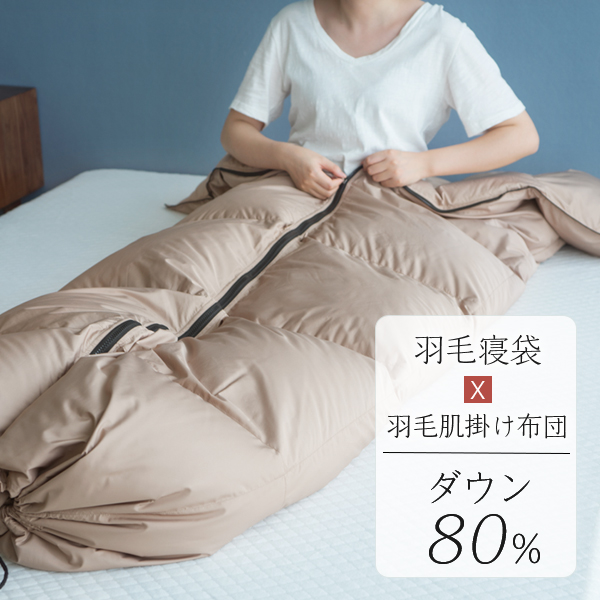 新品 寝袋 ‐10℃ 2個セット 人工ダウン ネイビー アウトドア用品+